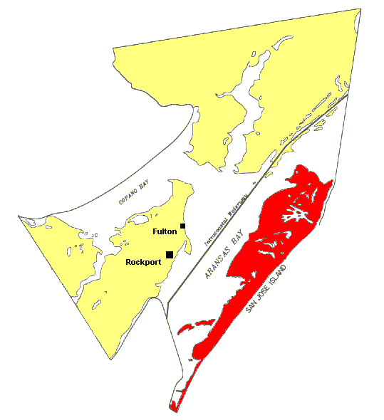 Aransas County Map