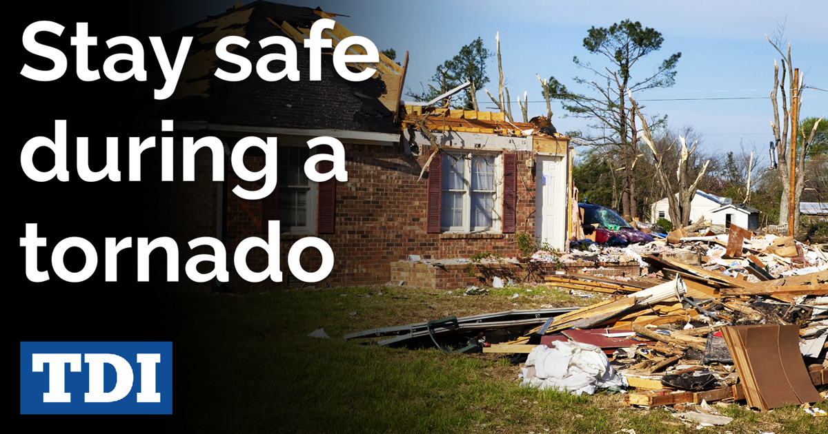 stay safe during a tornado