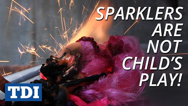Sparklers are not child's play!