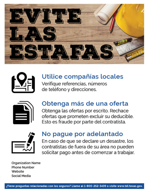 Spanish avoid scams flyer-no logo