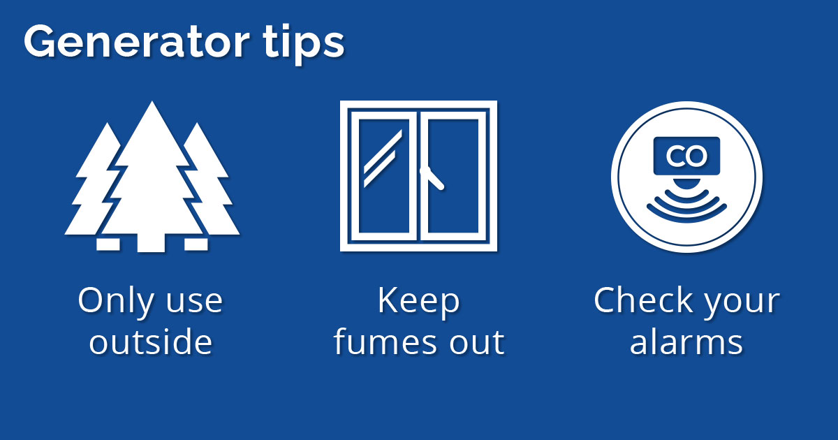 Generator safety tips