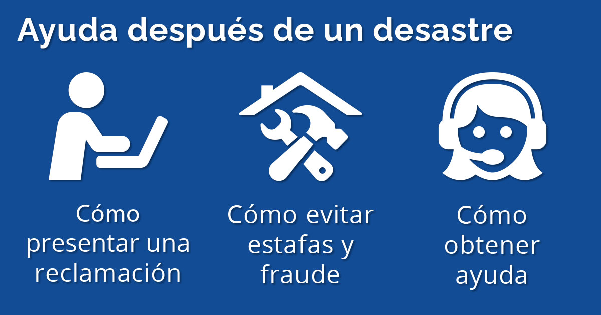 Ayuda después de un desastre