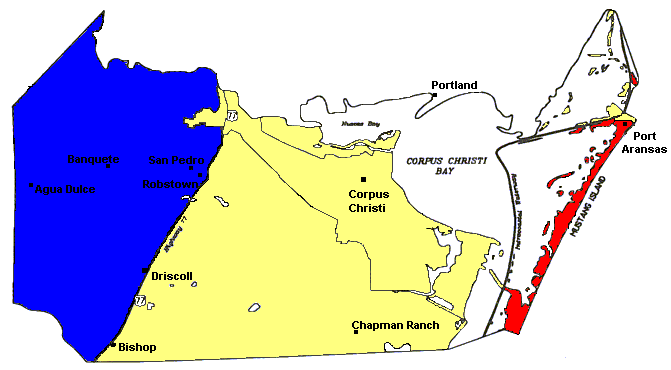 Nueces County Map