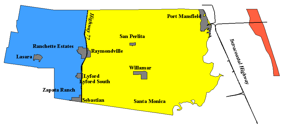 Willacy County Map