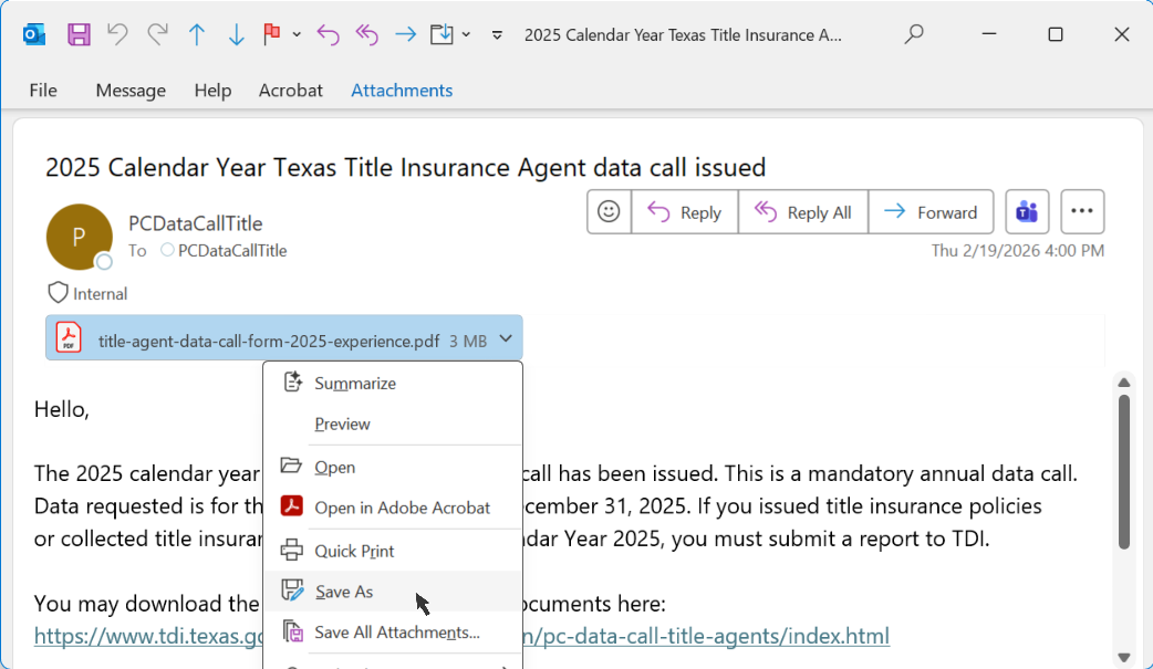 choose "Save as..." from the menu