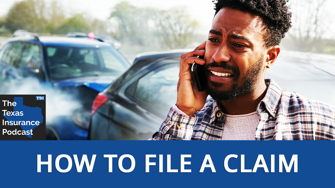 Text on image: How to file a claim