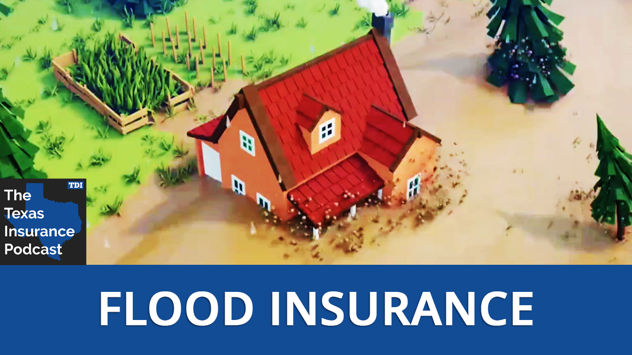 Text on image: Flood insurance